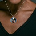 thumbnail image 6 of Glass Circular Pendant Necklace - Women's Jewelry, 6 of 6