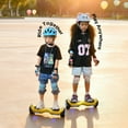 thumbnail image 3 of Mosta Hover Electric Scooter Board for Kids & Adults, 9 mph & 9 Miles All Terrain Self-Balance Scooter with Bluetooth and Led Lights,6.5 inch,165 lbs capacity,LED Light,Perfect Gift, 3 of 8