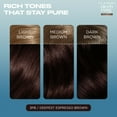 thumbnail image 5 of Clairol Nice'n Easy Pure Brunettes Permanent Hair Color Creme, 3PB Deepest Espresso Brown, Hair Dye, 1 Application, 5 of 14