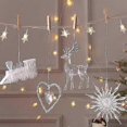 thumbnail image 5 of DIY materials Christmas decorations snowflakes dress up Christmas tree scene package holiday supplies layout pendant props crystal snowflake string, 5 of 5
