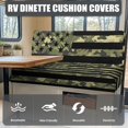 thumbnail image 3 of Pzuqiu Camo Flag RV Dinette Cushion Covers Stretchable Camper Cushion Slipcovers for Travel Trailer Couch Washable Easy to Intall, 3 of 7