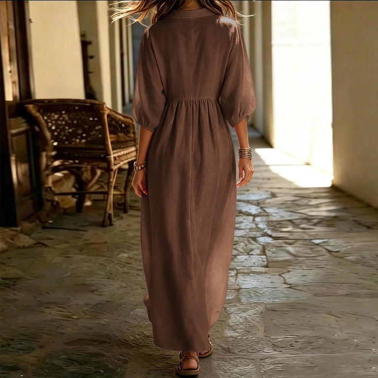 hot cotton linen dress Palms & Prosecco Pink Floral Cotton Linen Maxi Dress