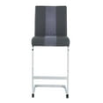 thumbnail image 2 of Global Furniture USA Faux Leather Barstools in Gray Finish (Set of 4), 2 of 4