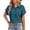 Navy, variant on BUIGTTKLOP Button down Shirts for Women Short Sleeve Shirts Collared V Neck Summer Beach Tops
