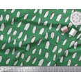 thumbnail image 2 of Soimoi Green Moss Georgette Fabric Penguin Ocean Print Sewing Fabric Yard 42 Inch Wide, 2 of 3