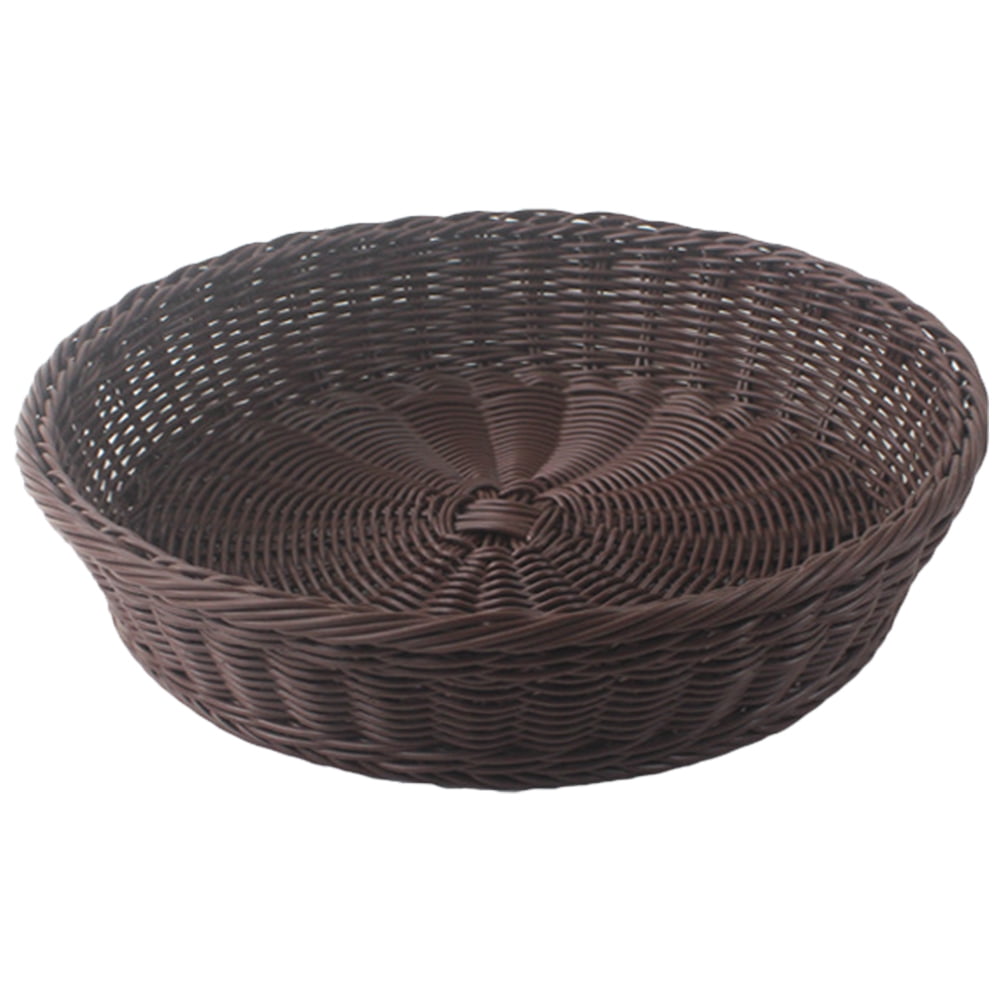 1Pc Fashion Woven Basket Handwoven Vegetable Basket Hollow Out Storage