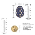 thumbnail image 2 of Easykart Happy Easter Theme Egg Stickers | 300 PCs - 1.5"x 2" Size - 6 Gold Foil Pattern, 2 of 8