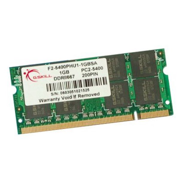 G Skill So Dimm Series Ddr2 Module 1 Gb So Dimm 0 Pin 667 Mhz Pc2 5400 Cl5 1 8 V Unbuffered Non Ecc Walmart Com Walmart Com