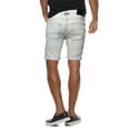 thumbnail image 2 of X RAY Men's Rolled Up Denim Shorts, Stretch Slim Skinny Fit, Distressed, Ripped, Bermuda Jeans Short, Bleach - No Rips, Size 30, 2 of 6
