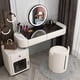 thumbnail image 2 of Storage Luxury Modern Makeup Table Wood Multi-color With LED Mirror Vanity Multifunctional Locker Home Bedroom Furniture HY My Lux Decor Round, 2 of 28