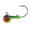 Firetiger, variant on Northland Fishing Tackle Tungsten Short Shank Jig, 2 Card, Glo Moonlight, 1/8oz