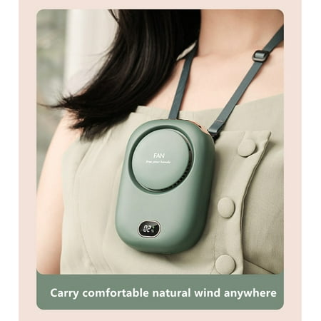 

Suyin Portable Neck Fan Mini Hanging Neck Fan with Adjustable Lanyard and Bracket