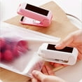 thumbnail image 3 of jesticaly Mini Plastic Heat Sealer Sealing Machine Handheld Storage Thermal Closure Packer Household Accessories for Food White 1Set, 3 of 6