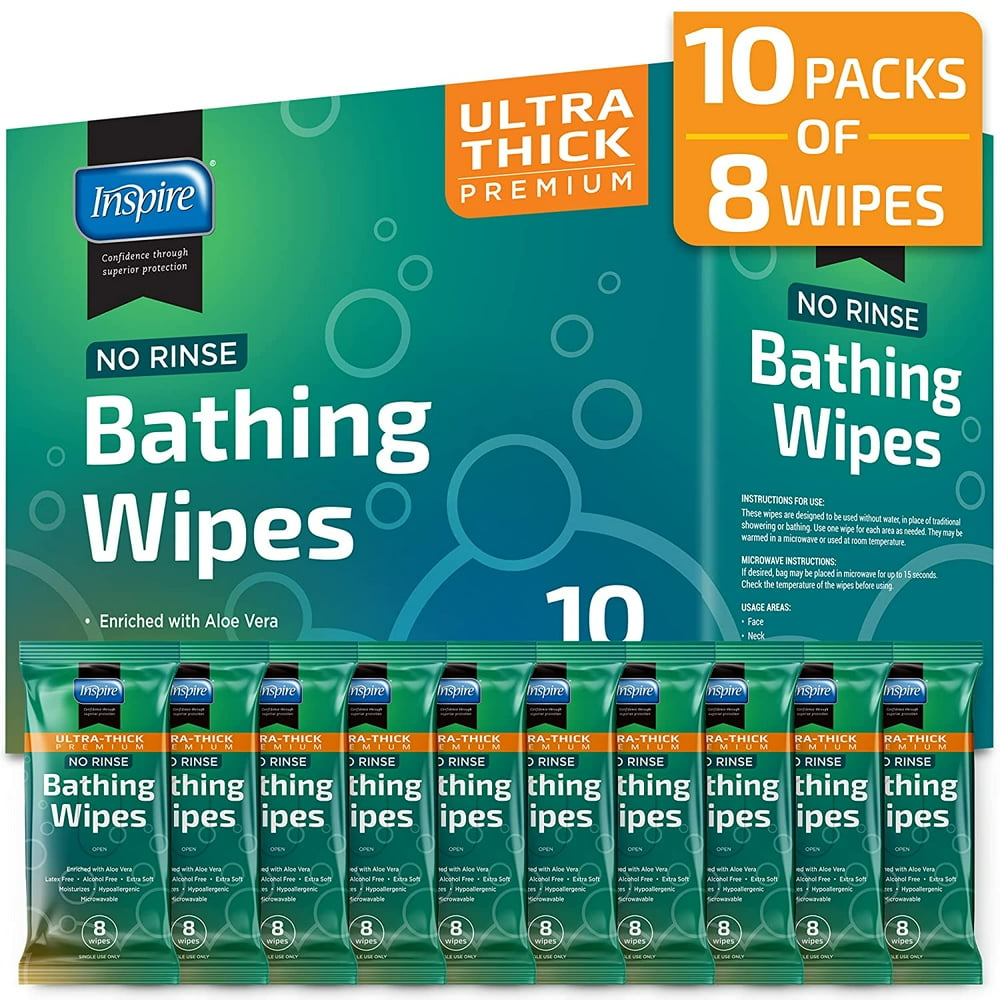 Ultra Thick Rinse Free Body Wash Wipes | Bathing Wipes, Shower Wipes