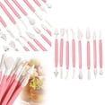 thumbnail image 2 of QJUHUNG 8-in-1 Cake Decorating Sugarcraft Modelling Sculpting Tools Kit (Pink), 2 of 5