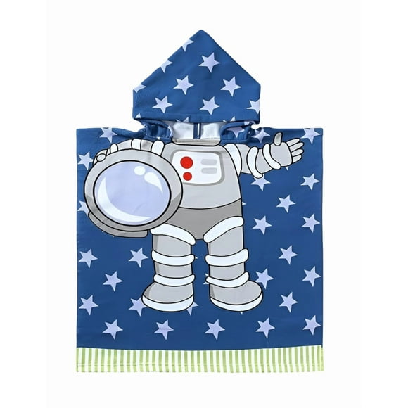 Toalla de Baño para Niños Xtellar multicolor de Playa con CapuchaPoncho de Playa de de Gran para Niños de 2 a 9 AñosBata de Baño de Algodón Súper Suave y Absorbente