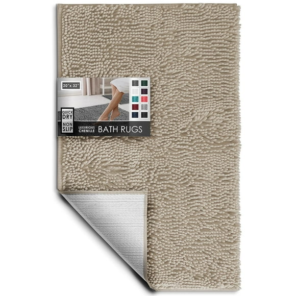 Alfombra para Baño Hearth & Harbor Chenilla 51x81 cm Antideslizante