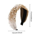 thumbnail image 5 of Weikingp Hair Accessories for Women Knotted Nail Pearl Headband Retro Middle Knot Velvet Headband Hair Accessory Hair Accessories for Girls Hair Bows for Women Headbands for Women (), 5 of 6