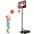 thumbnail image 1 of Patiojoy Panier de Basketball Support de Basketball Portable avec Roues Pivotantes Hauteur Réglable 4,3-8,2 Pi Panneau Arrière PE Base Remplissable, 1 of 10