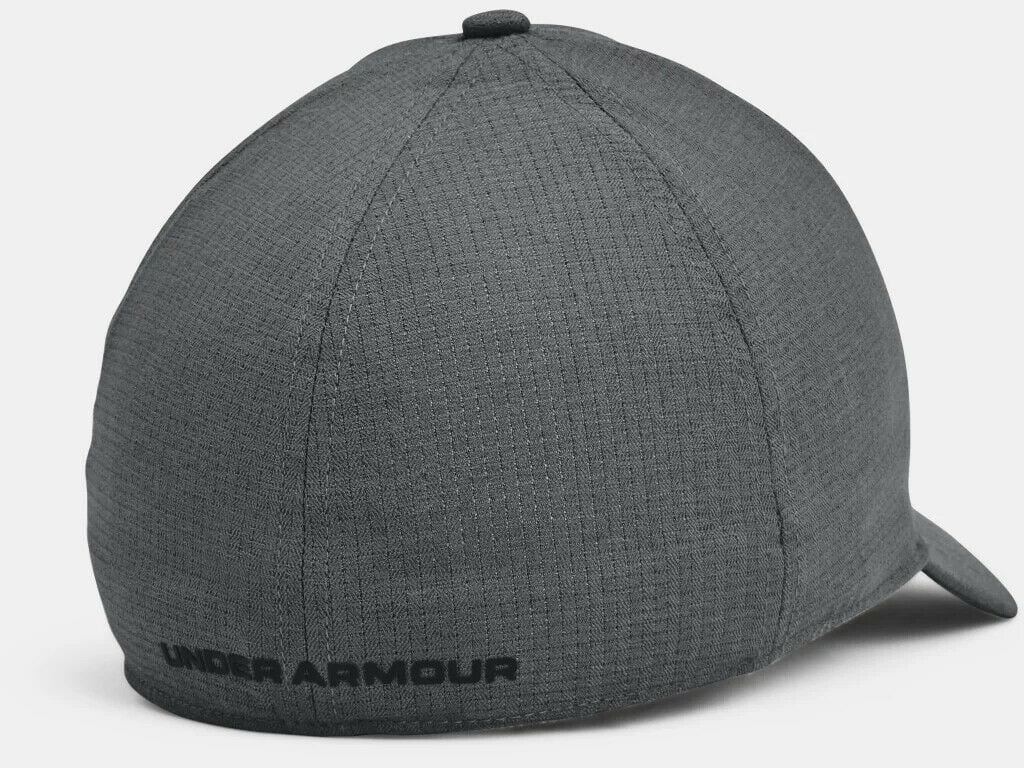 Under Armour Men's UA ArmourVent Stretch Hat 1361530-012 Pitch Gray 