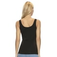 thumbnail image 3 of Felina Reversible Cotton Womens Tank Top | 4-Pack (Heather Grey, Small), 3 of 7