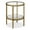 Brass, variant on Evelyn&Zoe 20" Antique Brass Finish Metal/Glass Side Table