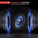 thumbnail image 5 of Parlantes de sonido para automóvil de 6” x 8” (par) - Cono de inyección de polietileno azul mejorado 3 vías 360 vatios con envolvente de caucho de butilo no fatigante Respuesta de frecuencia de 70 - 2, 5 of 5