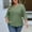 Army Green, variant on Fnooota Plus Size T-shirts for Women, V-Neck Loose Fit Casual Workout 3/4 Sleeve Tops Rose Gold Size L-5XL
