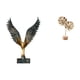 thumbnail image 1 of Estatua De Resina Con Alas Extendidas, Escultura De Hoja, Adorno Feng Shui, Figura Decorativa De Metal Con Forma De Hoja, Artesanía, Escultura Abstracta Creativa Nórdica Para Mesa, Fiesta,, 1 of 8