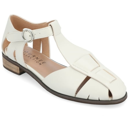 

Journee Collection Womens Azzaria Low Block Heel Square Toe Flats