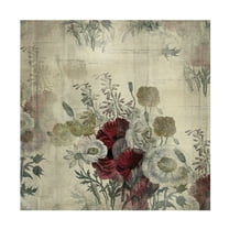 Trademark Fine Art 'Floral Collage White Space' Canvas Art by Marcee Duggar