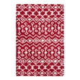 thumbnail image 4 of Unique Loom Moroccan Trellis Shag Collection Area Rug - Meknes (4' 1" x 6' 1" Rectangle Burgundy Red/Ivory), 4 of 6