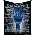 thumbnail image 1 of LHSHID Custom Love Blanket Throw to My Daughter from mom and Dad I Will Always Be There to Love & support You Hug Blanket Bed Throws, 1 of 6
