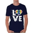 thumbnail image 1 of Awkward Styles Gay Mens Shirt Gay Flag T Shirt White Heart Print Rainbow T Shirt Gay Mens Tshirt LGBT Clothing Gay Rights Gay T-Shirt for Men Gay Shirt for Husband Gay Gifts Gay Pride Tshirt for Him, 1 of 4