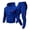 Blue, variant on Mens Outfits 2 Piece City Print Hoodie Sweatpants Set Slim Fit Jogger Tracksuit With Adjustable Drawstring Waist