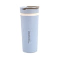 thumbnail image 2 of Ludlz 500ml Portable Wheat Straw Dual Wall Handle Insulated Bottle Mug Coffee Tea Cup, 2 of 7