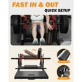 thumbnail image 5 of Hip Thrust Machine, 800LBS Plate-Loaded Glute Drive Band Peg, Heavy Duty Glute Bridge Machine with Weight Holder for Home Gym, Home Workout Equipment for Glute Muscles Building, 5 of 10