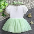 thumbnail image 5 of Bellafa Christmas Baby Princess Tutu Fancy Dress Infant Girl Tulle Romper Onesie Birthday Party Dresses with Headband 6-24M, 5 of 11