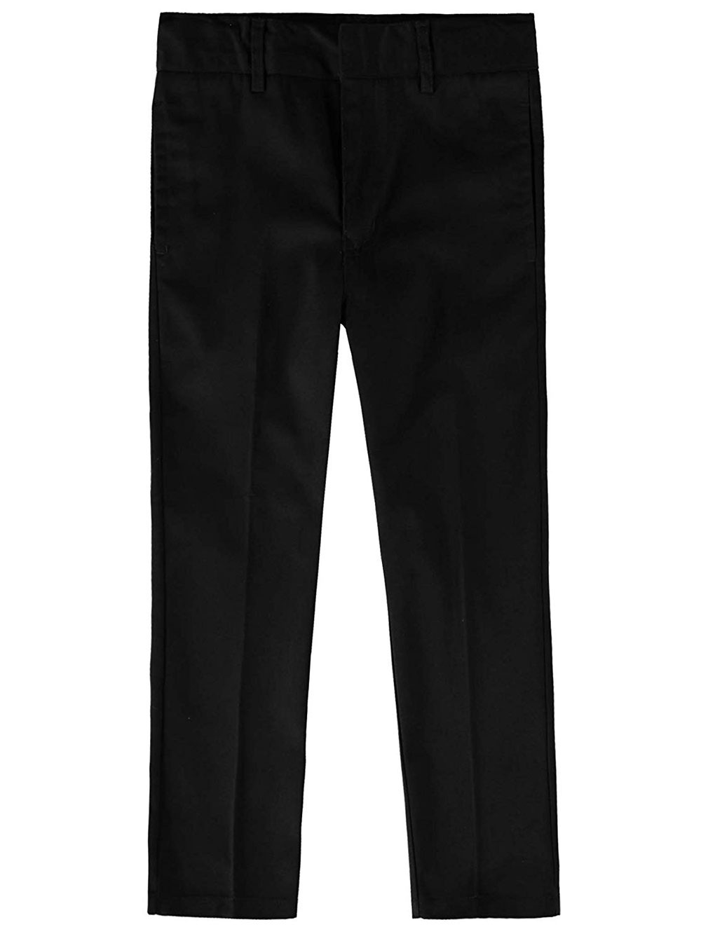 Smith's American Boys' Flat Front Twill Dress/School Pants black, 18