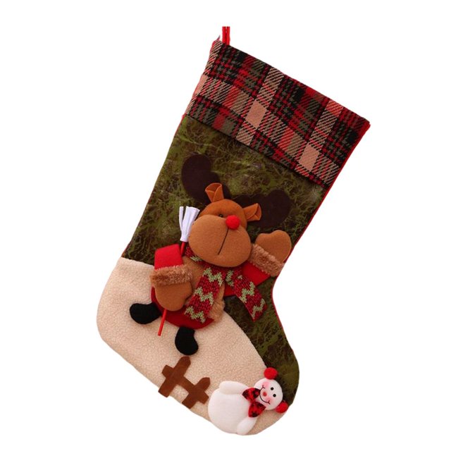 Adornos colgantes del bolso del saco de Navidad Sunnimix Medias de Navidad