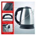 Best Electric Tea Cordless Kettle with Rapid Boil Technology, 2.0 Liter, Brushed Nickel