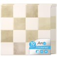 thumbnail image 1 of Art3d Paquete de 10 azulejos adhesivos para salpicadero 30 x 30 cm beige, 1 of 9
