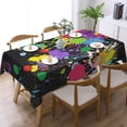 thumbnail image 2 of Rainbow Of Neon Paint Splatters Tablecloth Rectangle Waterproof Spill-Proof Table Cloth Cover For Kitchen Dining Farmhouse Party Wedding Outdoor Picnic Camping 54x72in, 2 of 7