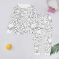 thumbnail image 2 of Jamsmile Toddler Girls Pajamas Diy Paint Homewear Long Sleeve Tops Kids Coloring Pajamas With Markers, 2 of 4