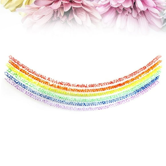 HEALEEP Guirlande de 6 Pcs Thème Jungle Célébration Fleur Lei Tissu Multicolore pour Décoration de Fête