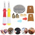 thumbnail image 4 of Juego De Dedales De Costura, Juego De Herramientas De Costura, 30 Agujas De Coser, 2 Dedales Largos Para Tejer, Herramientas De Bricolaje Para Coser A Mano, Costura Manual De Ccdes Otros, 4 of 8