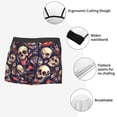 thumbnail image 4 of KLL Skull record rock Men's Cotton Boxer Briefs Underwear-Small, 4 of 8