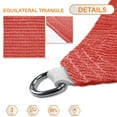 thumbnail image 2 of Sunshades Depot 12' x 12' x 12' Sun Shade Sail Equilateral Triangle Permeable Canopy Red CustomSize Available Commercial Standard, 2 of 6