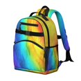 thumbnail image 2 of Colorful Tie Dye Pattern Backpack for School,Cute School Bag,Schoolbag with Adjustable Shoulder Straps & Padded Back,15.25"x11.5"x5.25", 2 of 5
