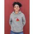 thumbnail image 2 of Buon Ferragosto Juicy Watermelon Hoodie Women -Image by Shutterstock, Female x-Large, 2 of 4
